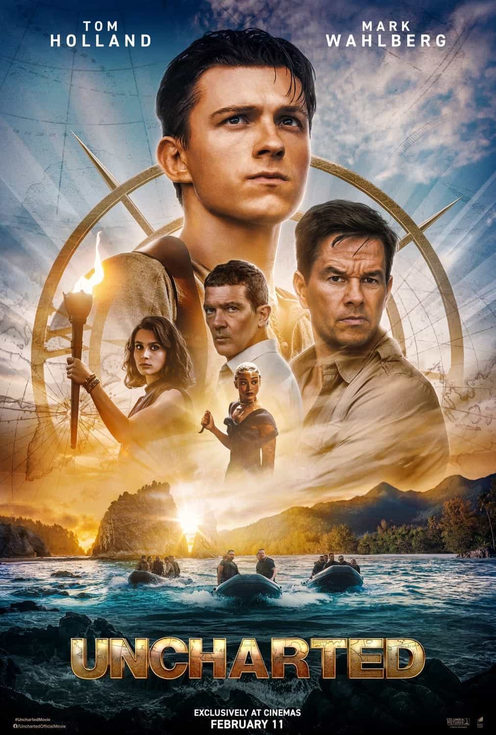 Another new poster has been released for Uncharted starring Tom Holland - movie UK release date 11th February 2022 #uncharted