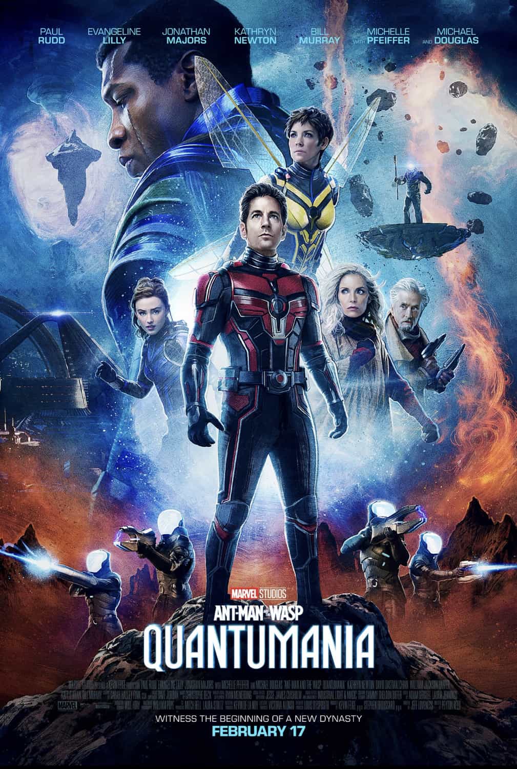 New trailer and poster released for Ant-Man and the Wasp: Quantumania starring Paul Rudd - movie UK release date 17th February 2023 #antmanandthewaspquantumania