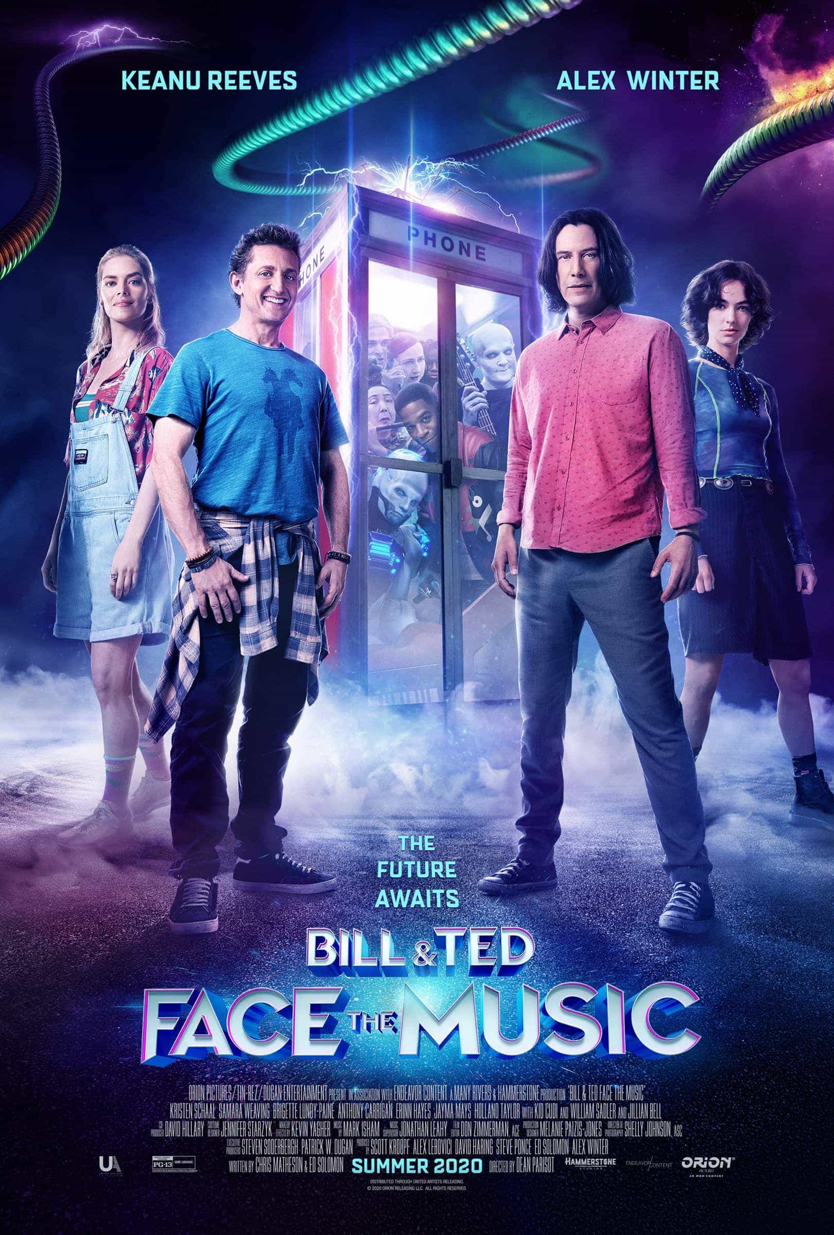 New poster and release date for Bill And Ted Face The Music starring Keanu Reeves - movie released to cinemas and VOD on 1st September 2020