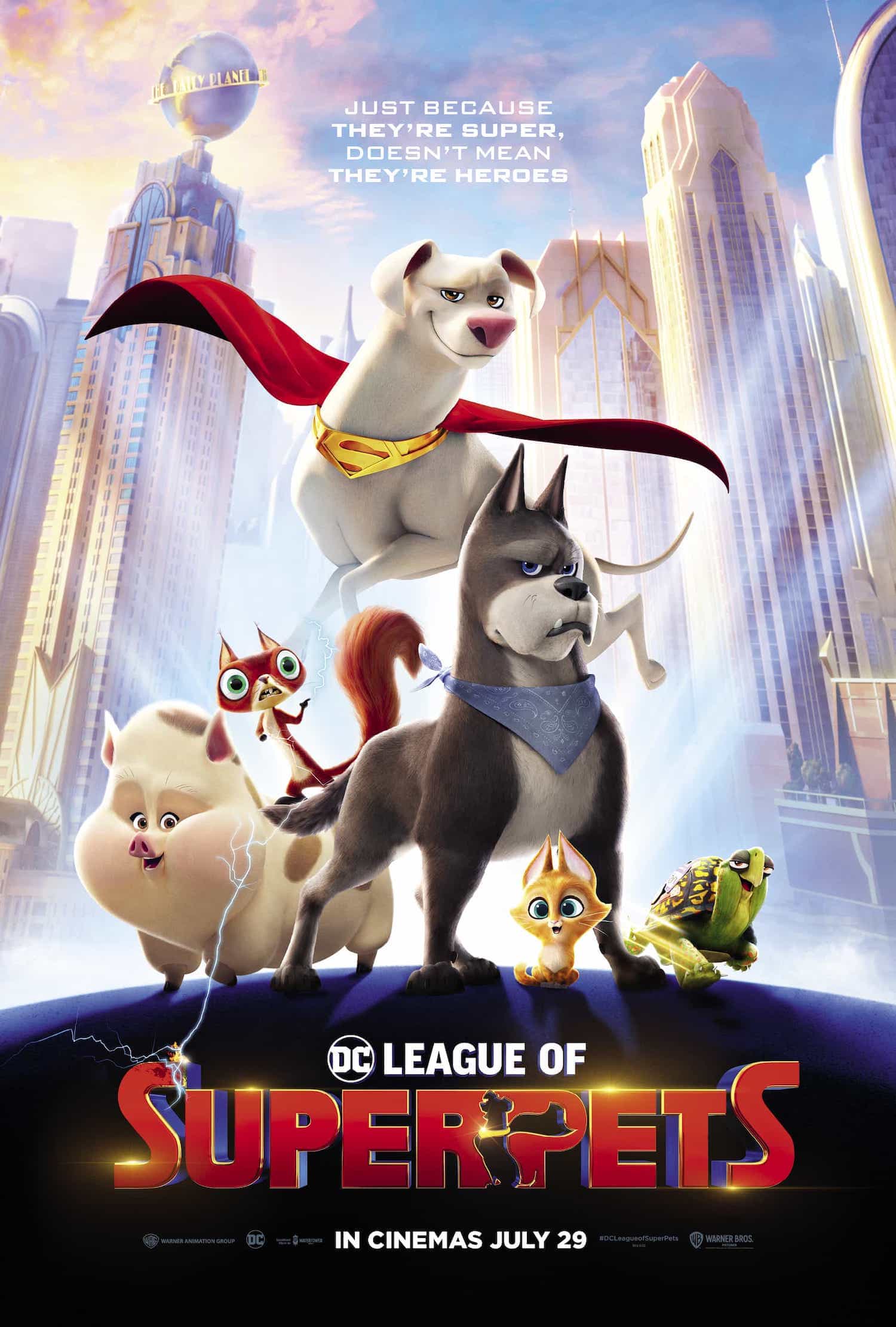 UK Box Office Figures 29th - 31st July 2022: New animated feature DC League of Super-Pets makes its debut at the top with nearly £2.5 Million