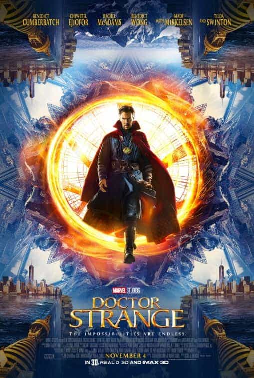 US Box Office weekend 4 November 2016:  Doctor Strange tops an all new top 3 in America
