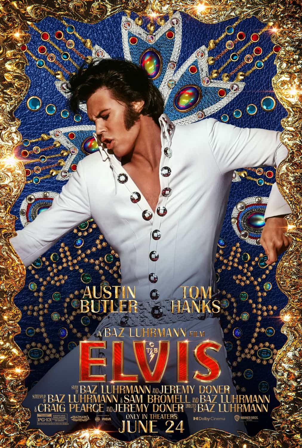 New poster released for Elvis starring Austin Butler - movie UK release date 24th June 2022 #elvis