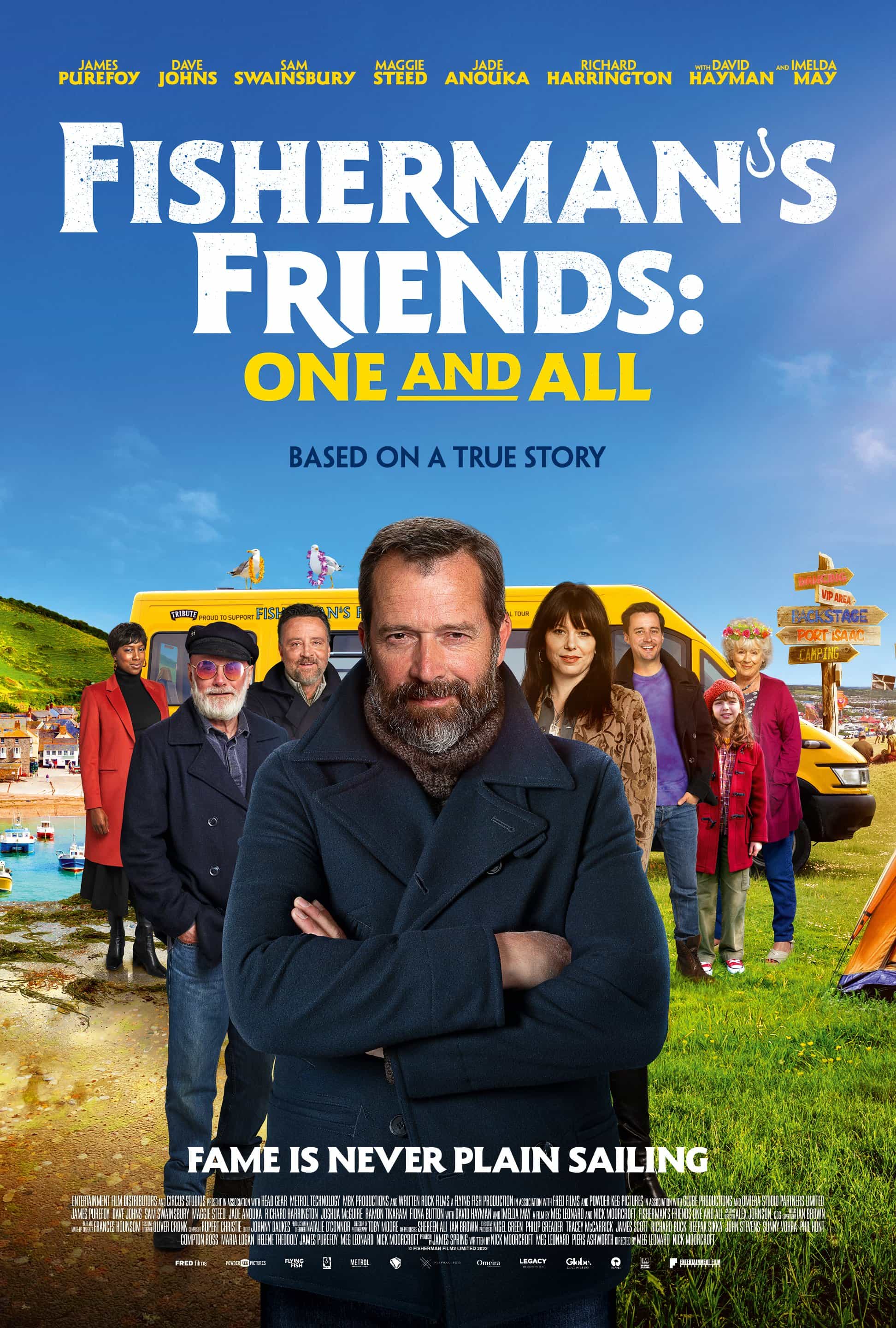 New poster released for Fisherman's Friends: One and All starring James Purefoy - movie UK release date 2nd September 2022 #fishermansfriendsoneandall