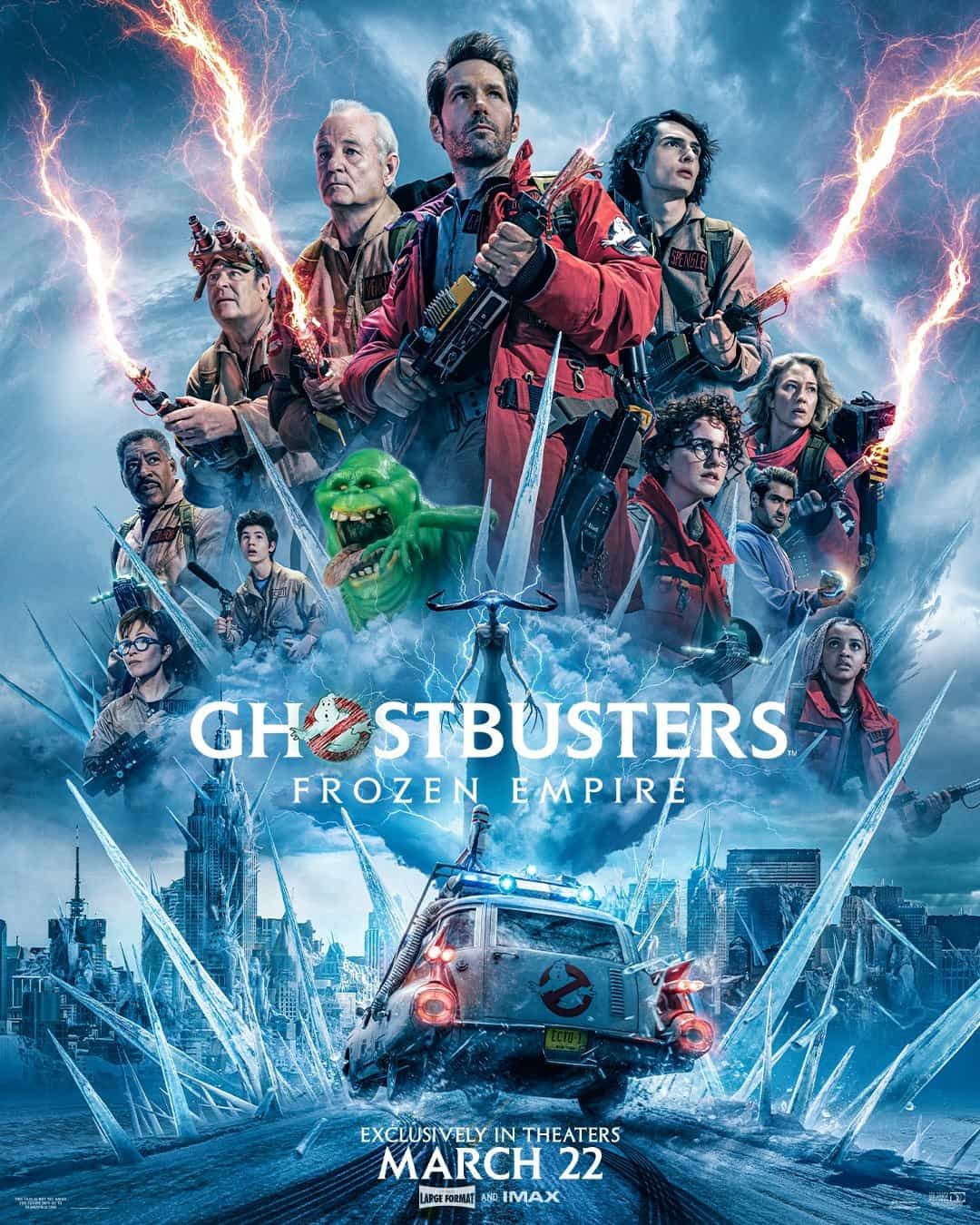 US Box Office Weekend Report 22nd - 24th March 2024:  Ghostbusters: Frozen Empire makes its debut on top of the US box office with a $45 Million gross