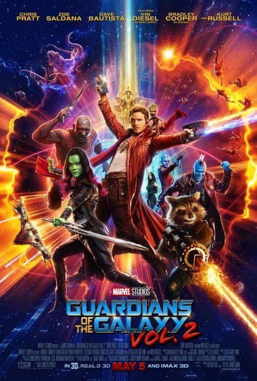 UK Box Office Weekend 28th April 2017:  Guardians opens at number l with a massive 13 million pound debut