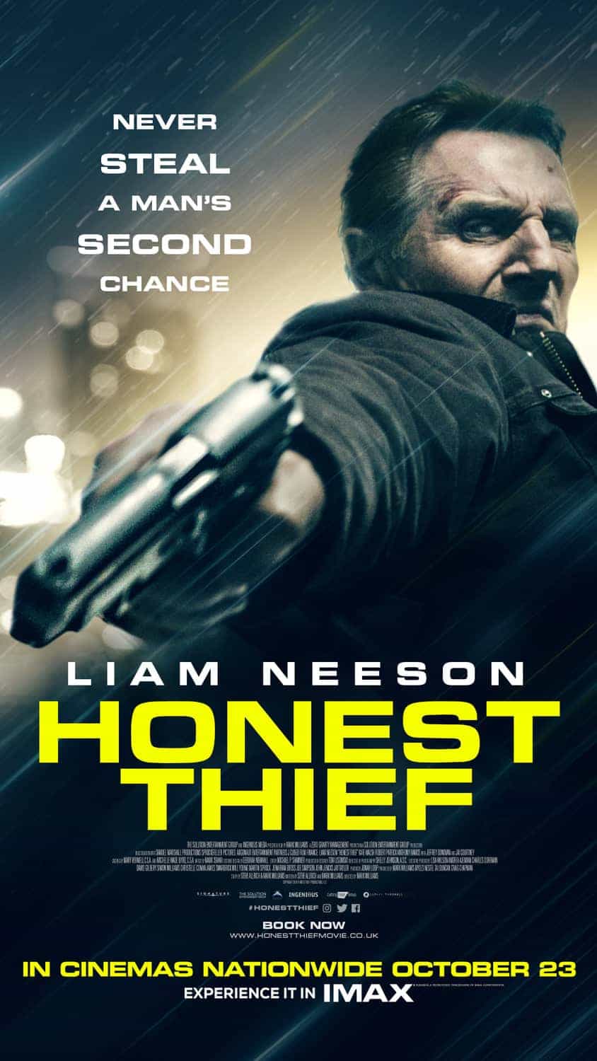 Honest Thief starring Liam Neeson is given a 15 age rating for Strong Violence