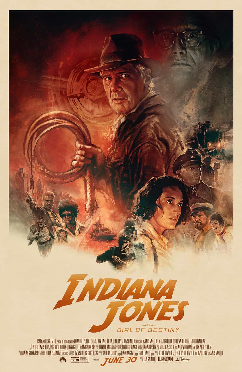 Trailer, poster and title revealed for Indiana Jones and the Dial of Destiny starring Harrison Ford - movie UK release date 30th June 2023 #indianajonesandthedialofdestiny