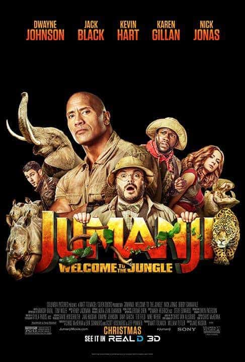 Jumanji Welcome To The Jungle is awarded a 12A certificate from the BBFC for moderate violence, infrequent moderate sex references, language
