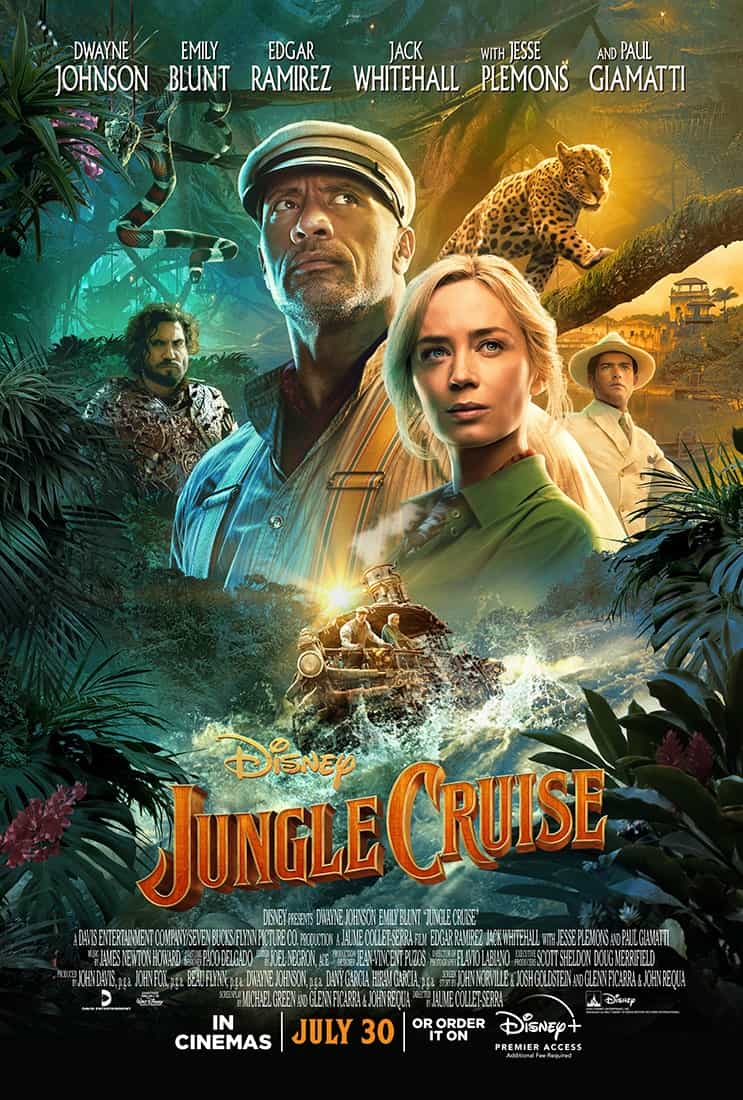 US Box Office Weekend Report 30th July - 1st August 2021:  Jungle Cruise makes its debut at the top of the American box Office