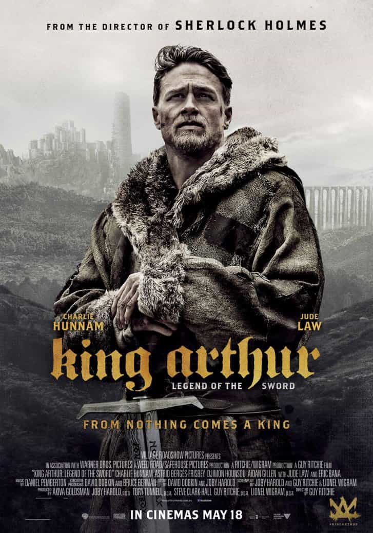 UK Box Office Weekend Report 19th - 21st May 2017:  King Arthur makes a slow debut but does manage to win the fight for number 1