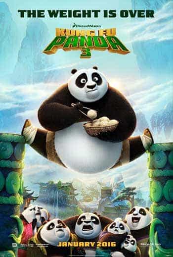 World Box Office Weeknding 31st January 2016:  Kung Fu Panda 3 reigns on its debut
