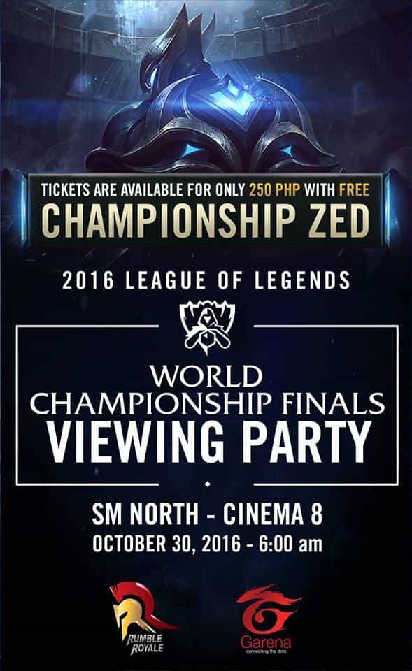 League of Legends World Championship Finals Viewing Party 2016