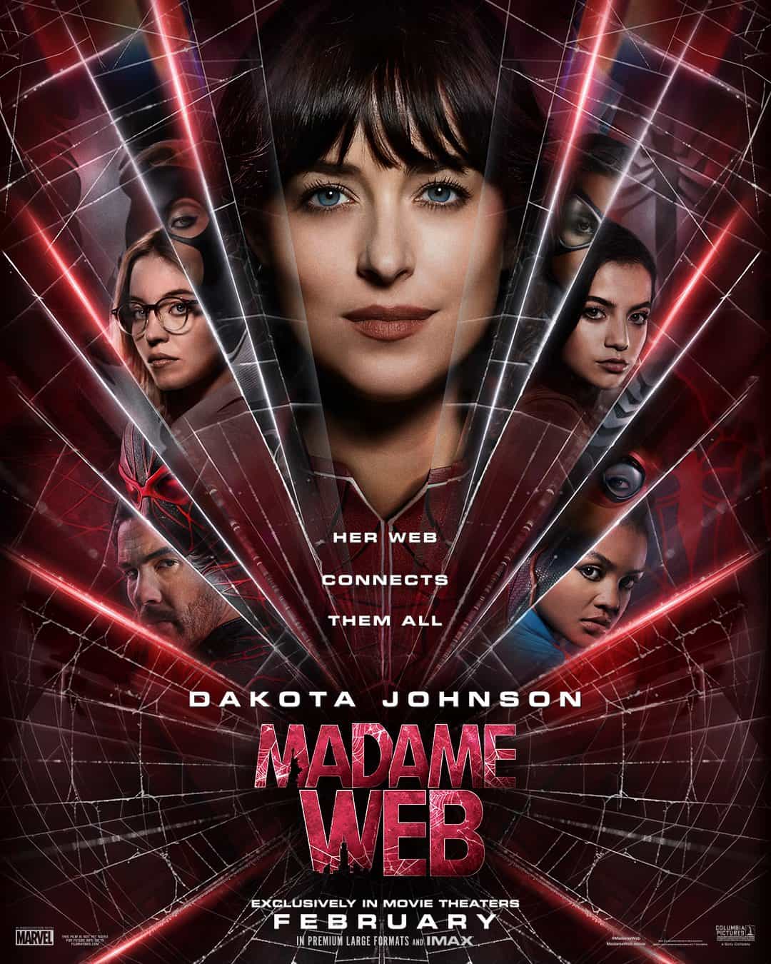 This weeks North American new movie preview 16th February 2024 - Madame Web, Land of Bad, Bob Marley: One Love, Bleeding Love, No Way Up, Double Blind and What About Love