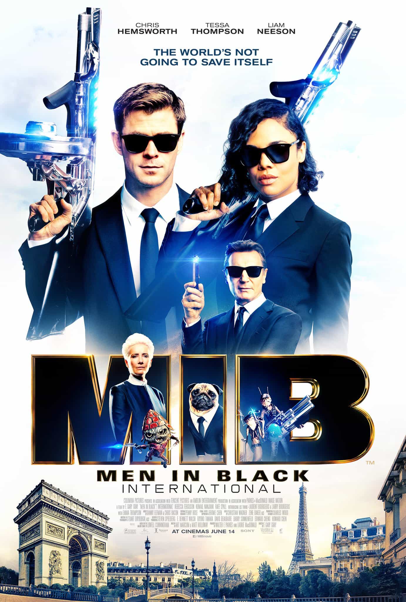 World Box Office Analysis 14th - 16th June 2019:  Men In Black International hit the top globally on its debut weekend