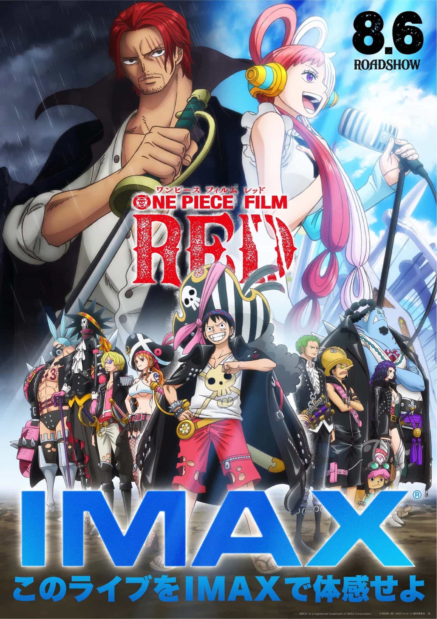 One Piece Film: Red is given a 12A age rating in the UK for moderate violence, bloody images