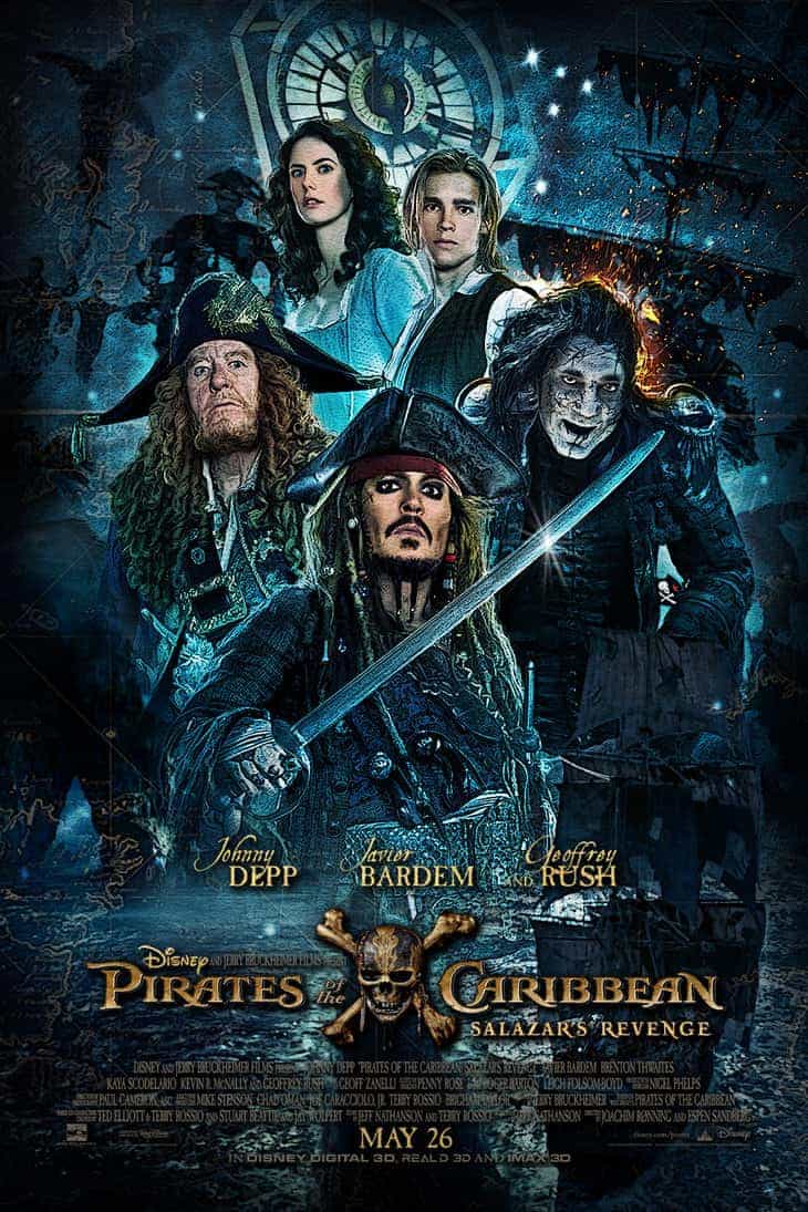 UK Box Office Weekend 26th May 2017:  Pirates 5 enters at the top to a slightly lower gross than others in the series