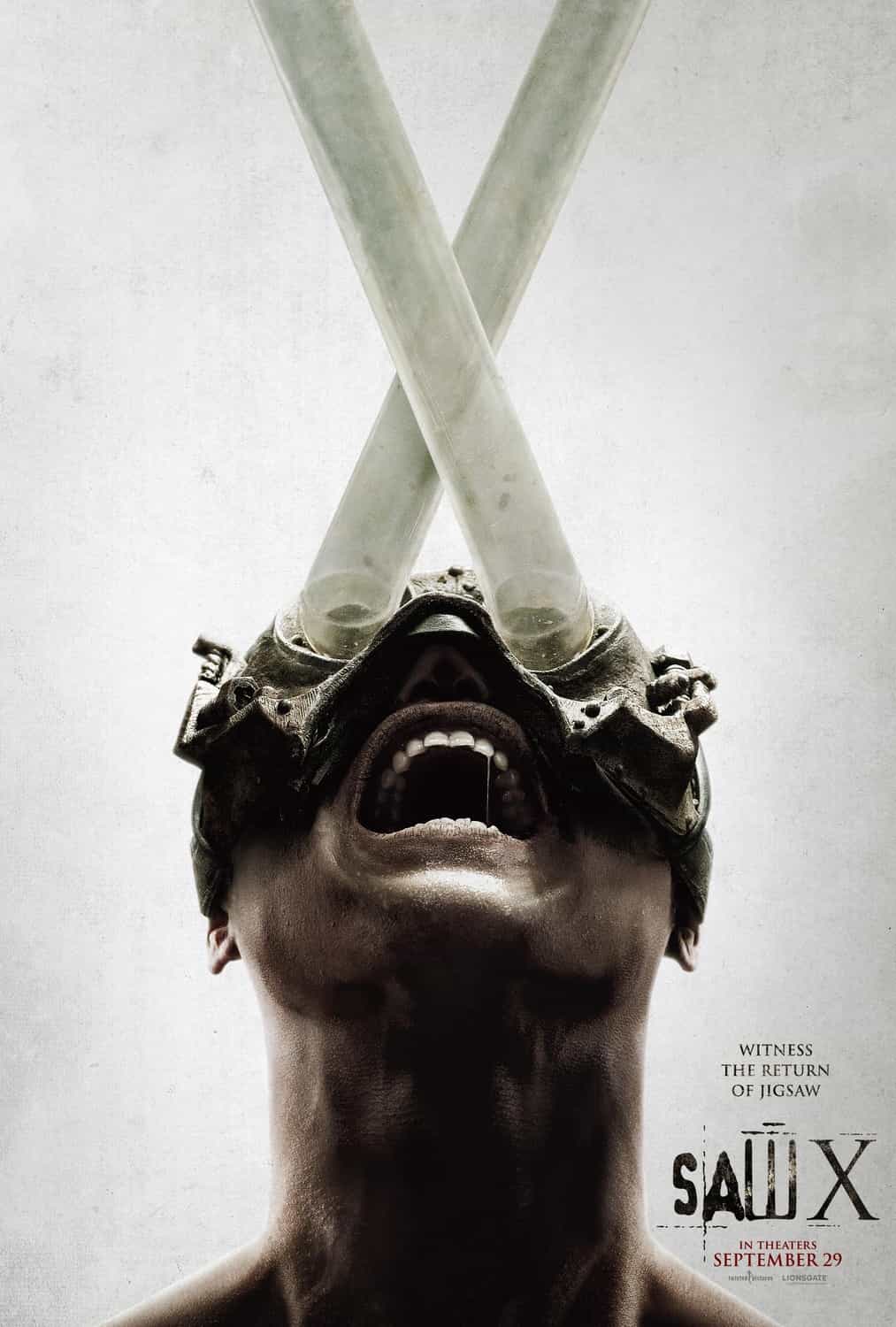 New poster has been released for Saw X which stars Michael Beach and Tobin Bell - movie UK release date 27th October 2023 #sawx