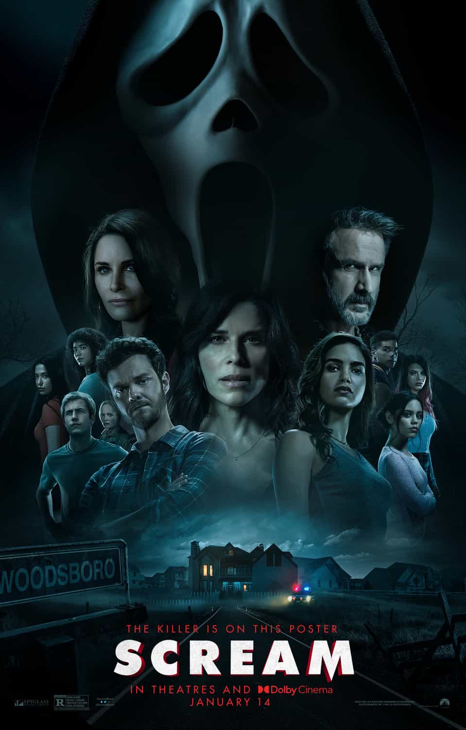 US Box Office Figures 14th - 16th January 2022:  Scream on its debut takes over from Spider-Man at the top of the North American box office