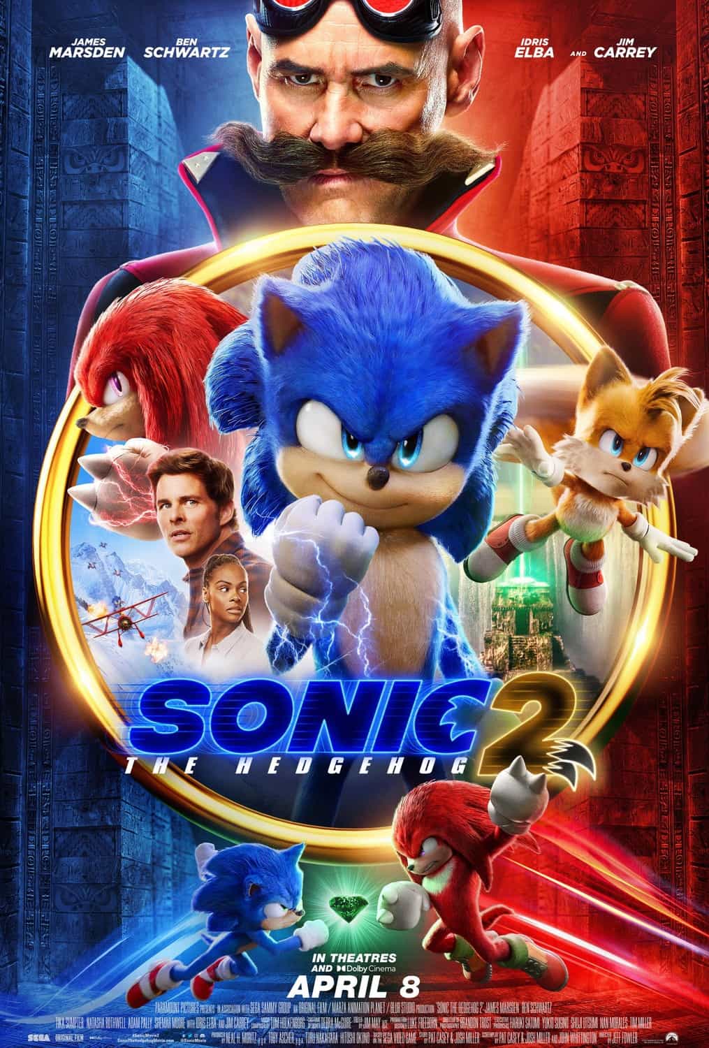 UK Box Office Weekend Report 22nd - 24th April 2022:  Sonic 2 goes back to the top of the UK box office on its 4th weekend of release while Massive Tallent is new at 7