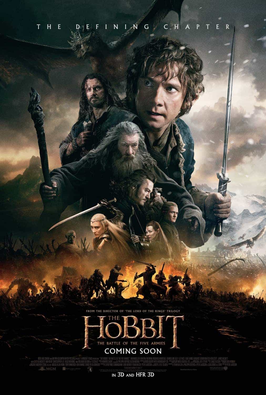 UK video charts 26th April 2015:  The final Hobbit films makes it debut at the top
