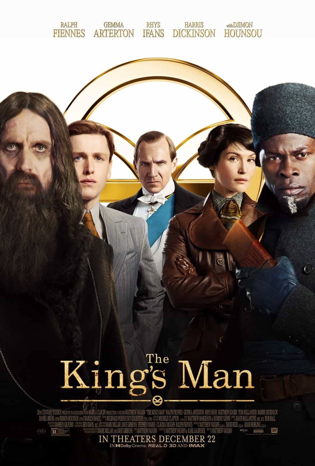 New poster release for The Kings Man starring Ralph Fiennes - movie release date 18th September 2020