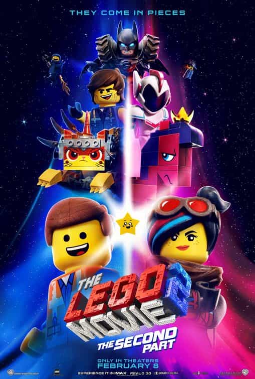 UK Box Office Analysis Weekend 22nd - 24th February 2019:  The Lego Movie 2 makes it 3 weeks at the top over half term week with a 2.4 million pound weekend