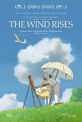 Poster for The Wind Rises, apparently director Hayao Miyazaki last film, film released in the UK on 9th May