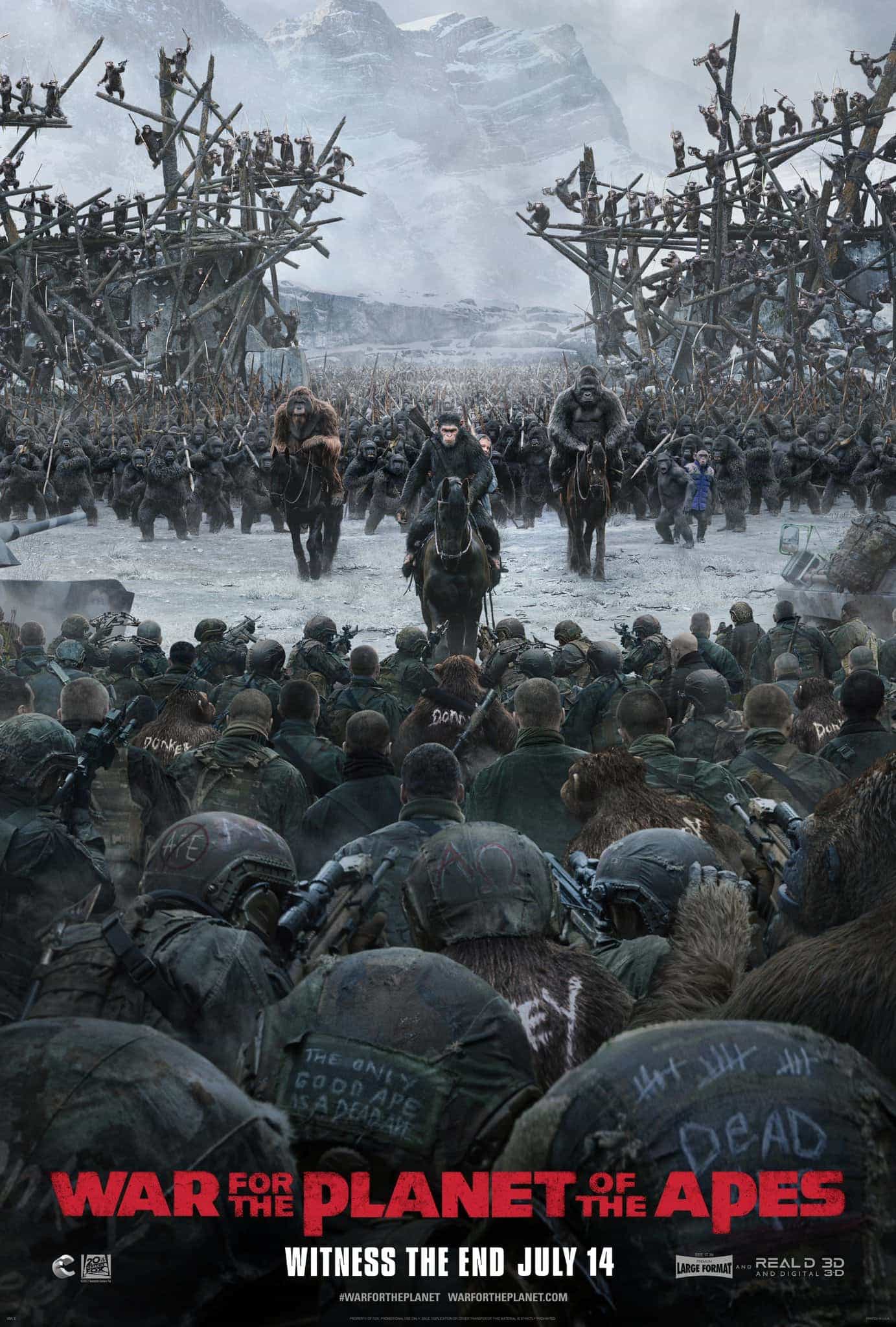 War For the Planet of The Apes gets a 12A certificate