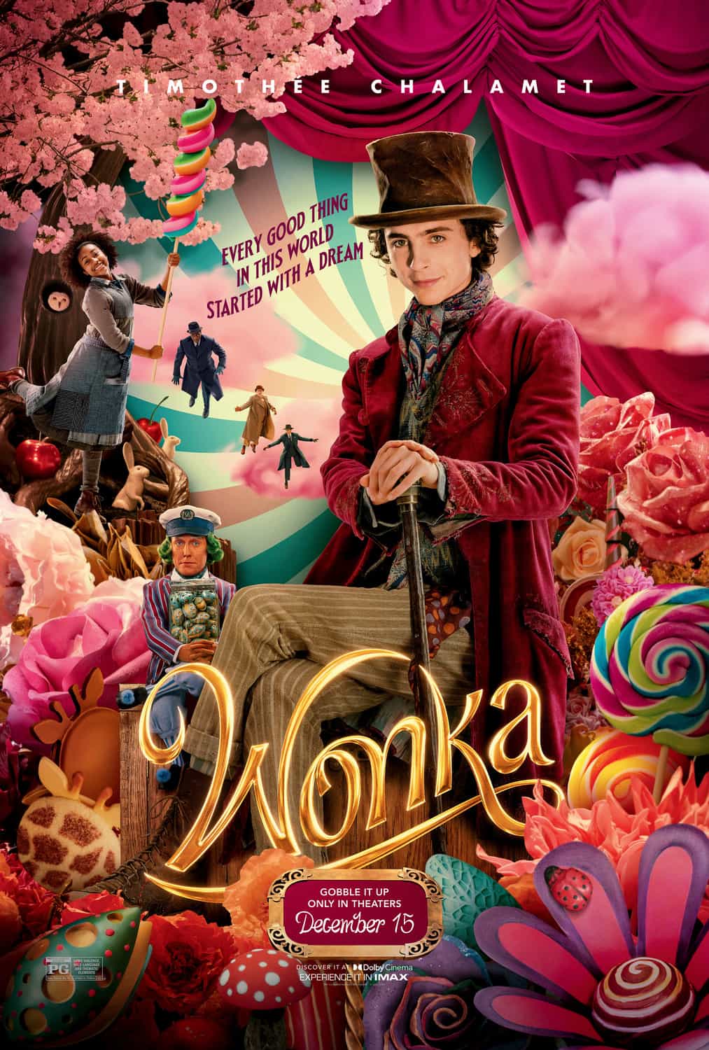 US Box Office Weekend Report 15th - 17th December 2023:  Wonka makes its debut at the top of the US box office with $39 Million