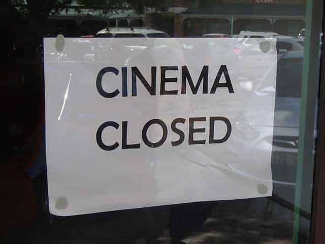 Cinemas in England to close from November 3rd due to Government COVID-19 restrictions